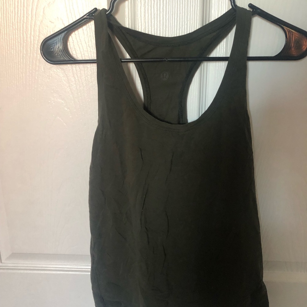 lululemon tank - olive green